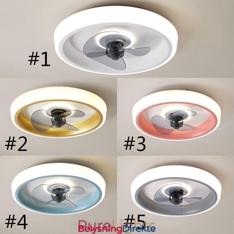 Moderne Takvifte Med Lys Fjernkontroll Taklampe