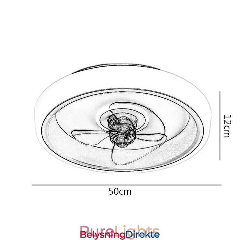 Moderne Takvifte Med Lys Fjernkontroll Taklampe