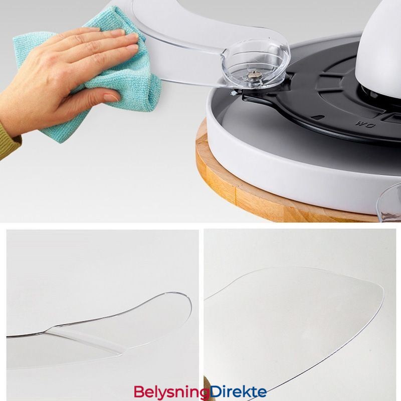 Moderne Inverter Takviftelampe Fjernkontroll Taklampe Trifarget Dimming