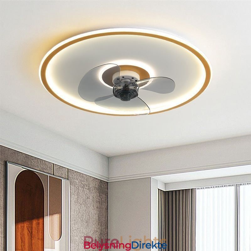 Macaron Takvifte Lys Fjernkontroll Dekor Vifte