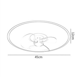 Macaron Takvifte Lys Fjernkontroll Dekor Vifte