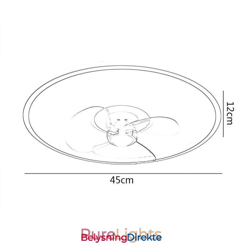 Macaron Takvifte Lys Fjernkontroll Dekor Vifte