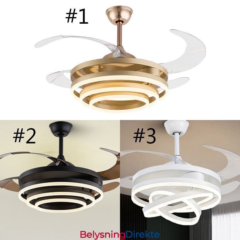 Kreativ Invertervifte Lysekrone Viftelys