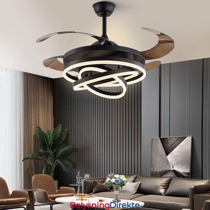 Kreativ Invertervifte Lysekrone Viftelys