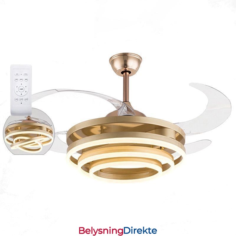 Kreativ Invertervifte Lysekrone Viftelys