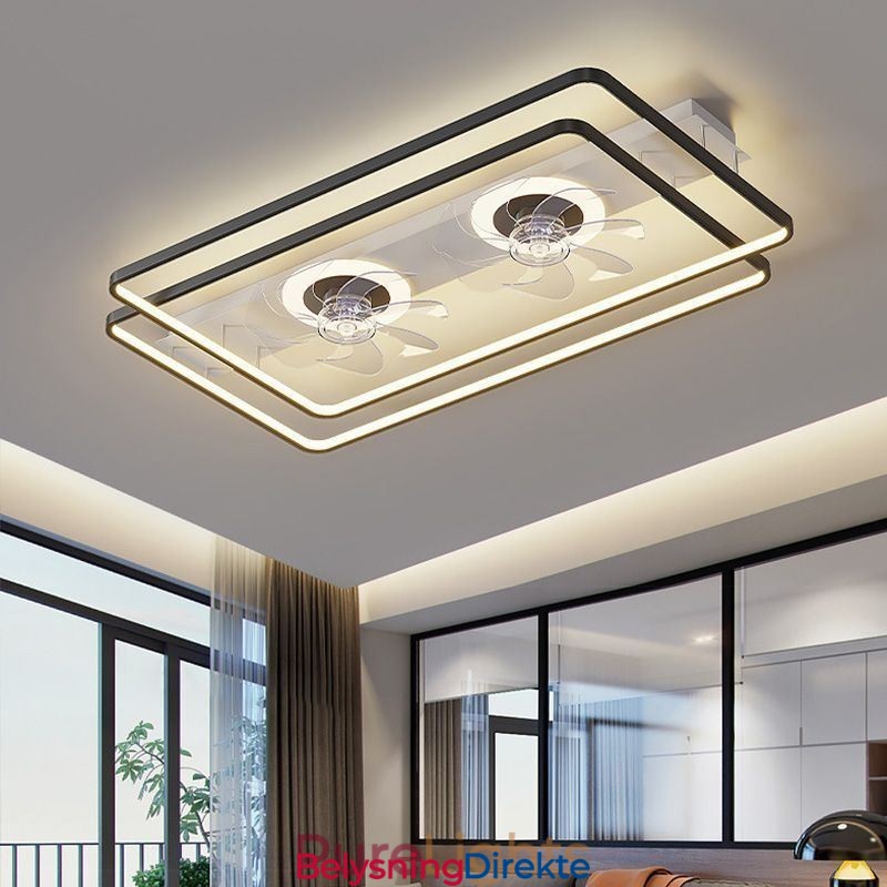 Moderne Innfelt Takvifte Med Fjernkontroll Og Lys