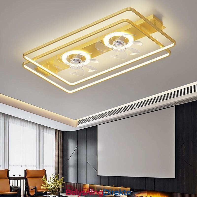 Moderne Innfelt Takvifte Med Fjernkontroll Og Lys