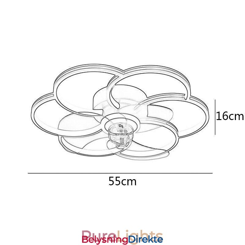 Takvifter Med Lys Lysekroneventilator