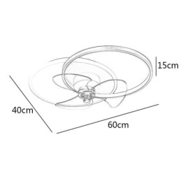 Takviftelampe Moderne Art Deco-Belysningsarmaturer