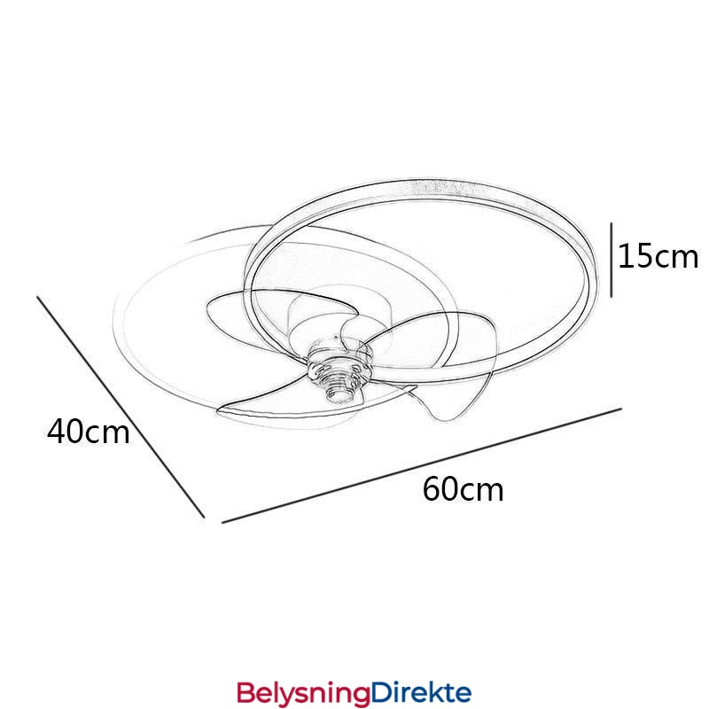 Takviftelampe Moderne Art Deco-Belysningsarmaturer