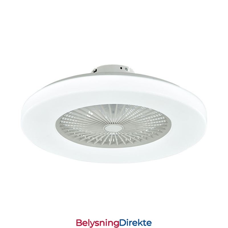 Vifte I Taklampe Med Trikromatisk Dimming Og 3-Trinns Fjernkontroll