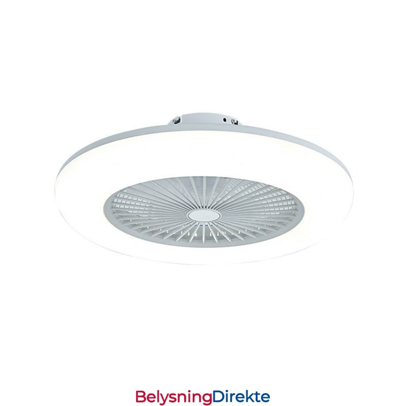 Vifte I Taklampe Med Trikromatisk Dimming Og Fjernkontroll, 3 Hastigheter