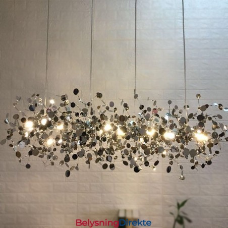 Moderne Minimalistisk Lysekrone I Rustfritt Stål