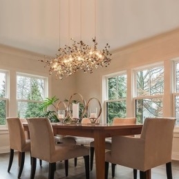 Moderne Minimalistisk Lysekrone I Rustfritt Stål