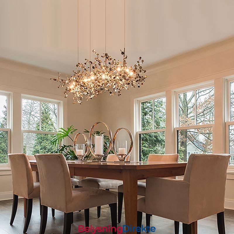 Moderne Minimalistisk Lysekrone I Rustfritt Stål