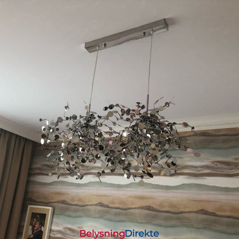 Moderne Minimalistisk Lysekrone I Rustfritt Stål