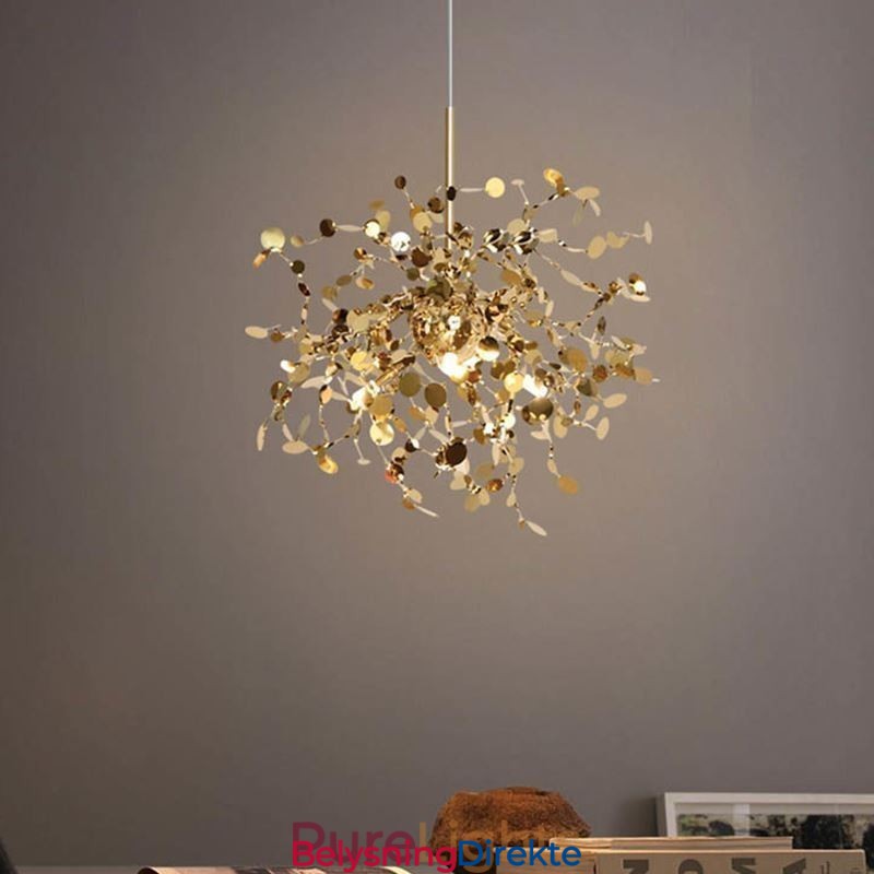 3 Lys Lysekrone Lys Rustfritt Stål Anheng Belysning Taklampe