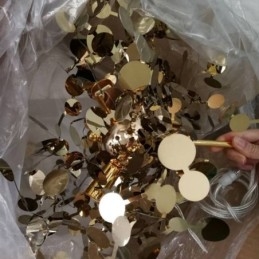 Paljettlysekrone I Rustfritt Stål Anhengsbelysning For Spisestue