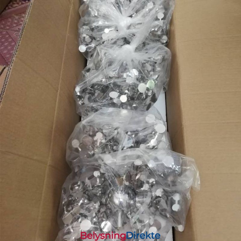 Paljettlysekrone I Rustfritt Stål Anhengsbelysning For Spisestue