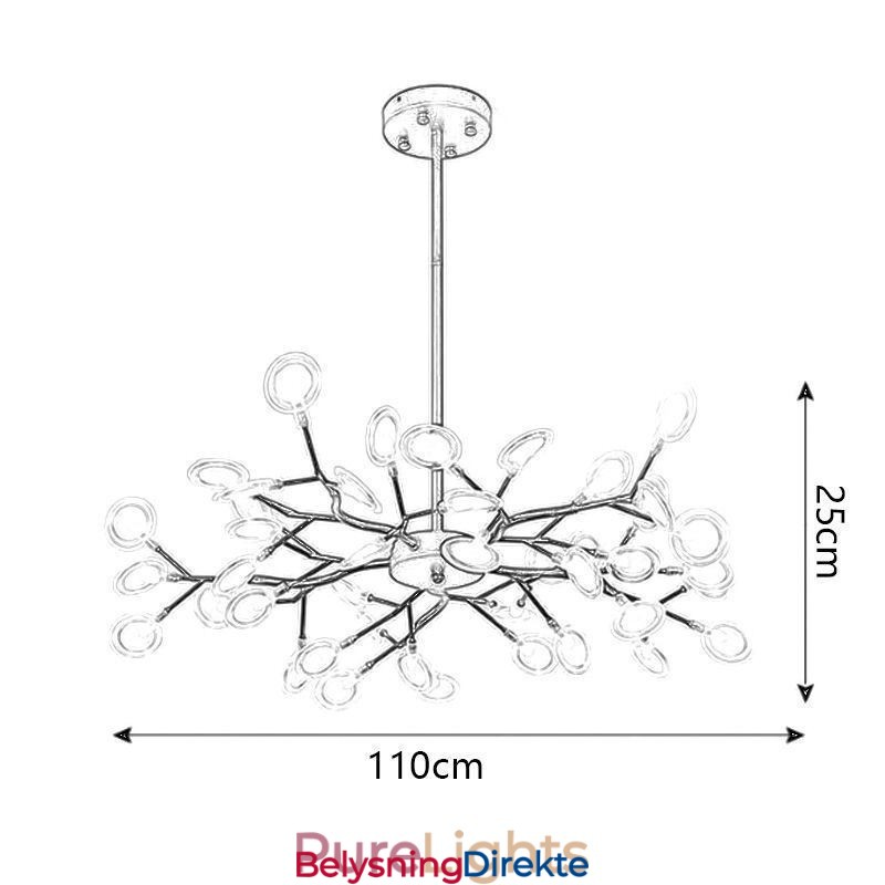 Branches Lysekrone I Nordisk Stil