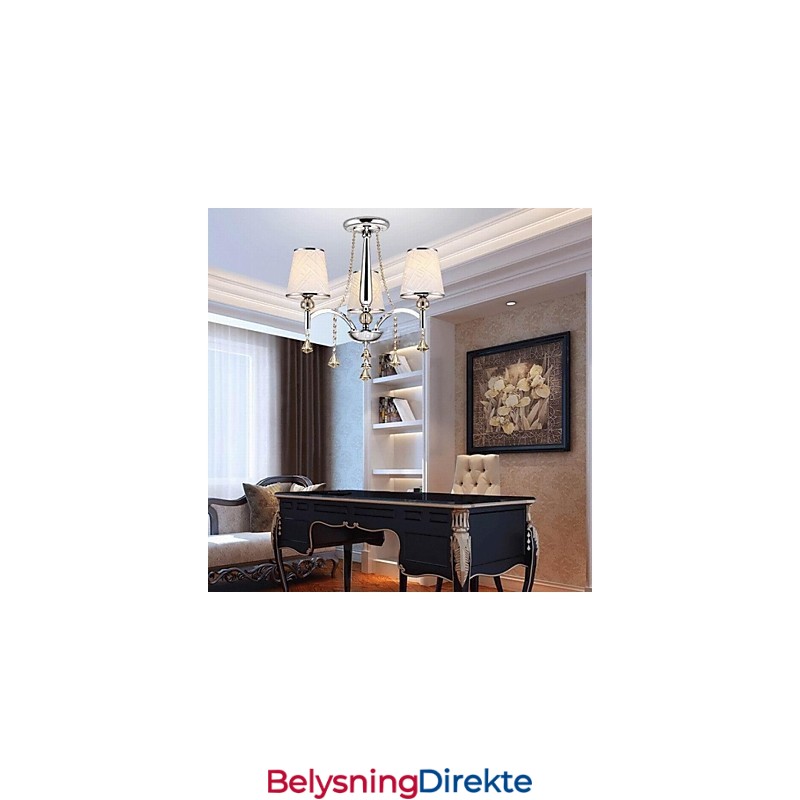 Moderne Samtidskrone I Krystall I Krom I Metall