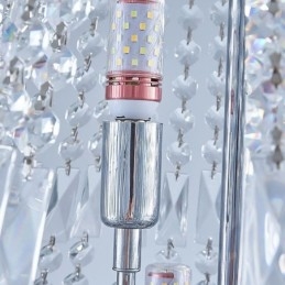 Retro Krystalllysekrone Amerikansk Luksuriøs Krystalltaklampe Med 18 Lys