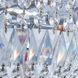 Retro Krystalllysekrone Amerikansk Luksuriøs Krystalltaklampe Med 18 Lys