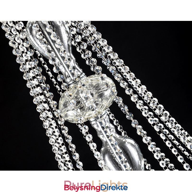 Europeisk Krystalllysekrone Krystalldekorasjonstaklampe Med 65 Lys