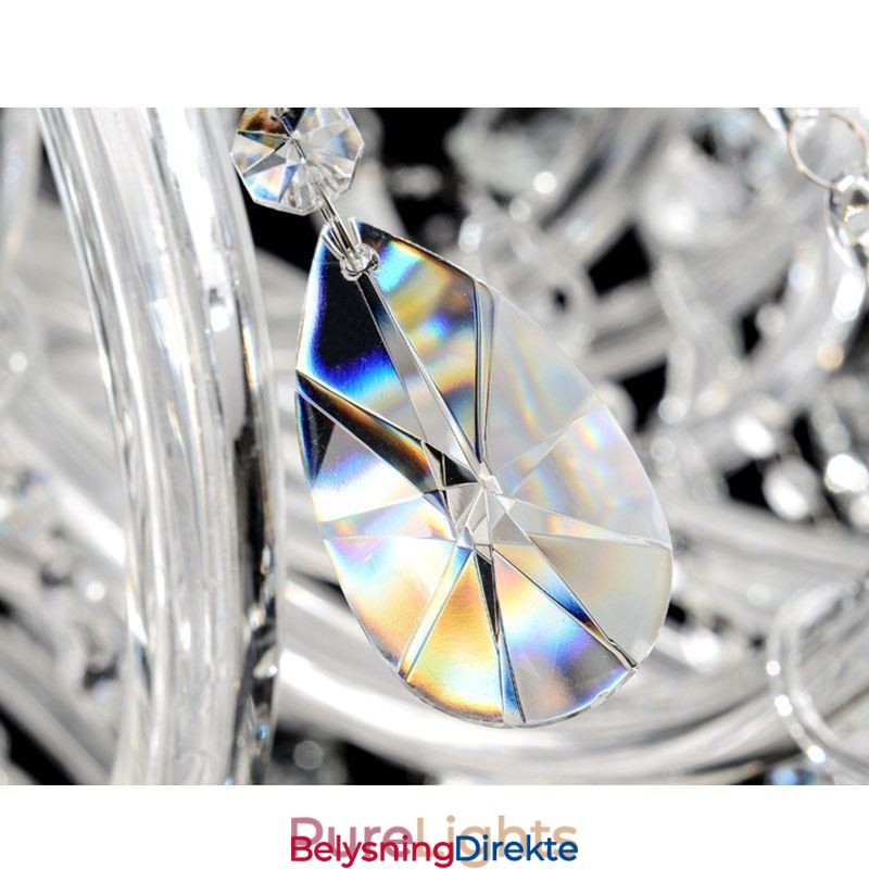 Europeisk Krystalllysekrone Krystalldekorasjonstaklampe Med 65 Lys