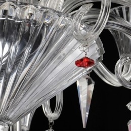 Europeisk Krystalllysekrone Dekorasjonstaklampe Med 18 Lys