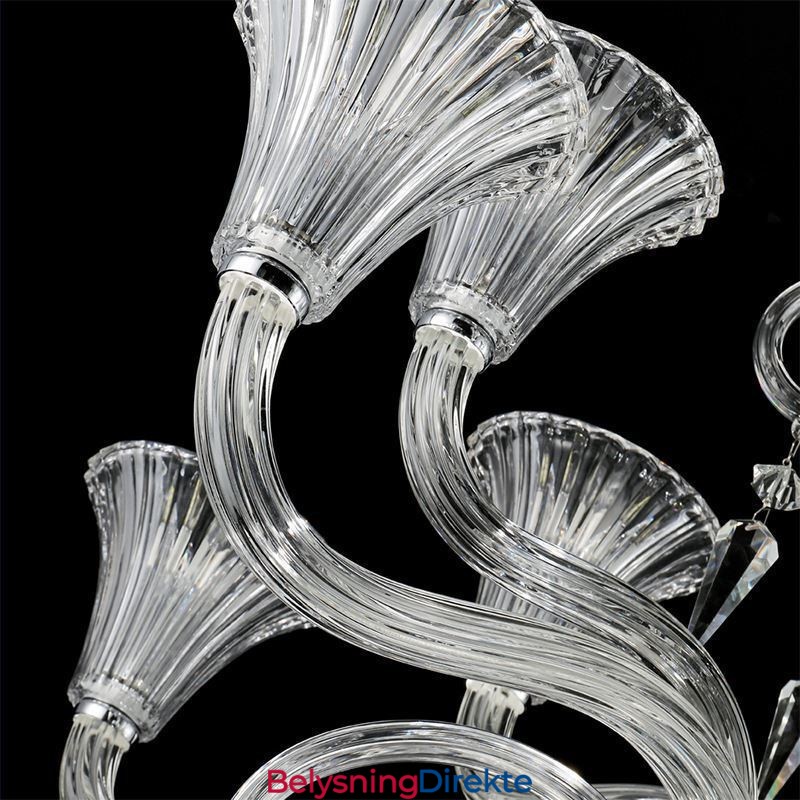 Europeisk Krystalllysekrone Dekorasjonstaklampe Med 18 Lys