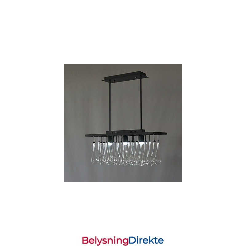 Moderne Samtidskrystallmaleri Metalllysekrone