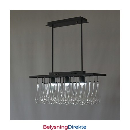 Moderne Samtidskrystallmaleri Metalllysekrone