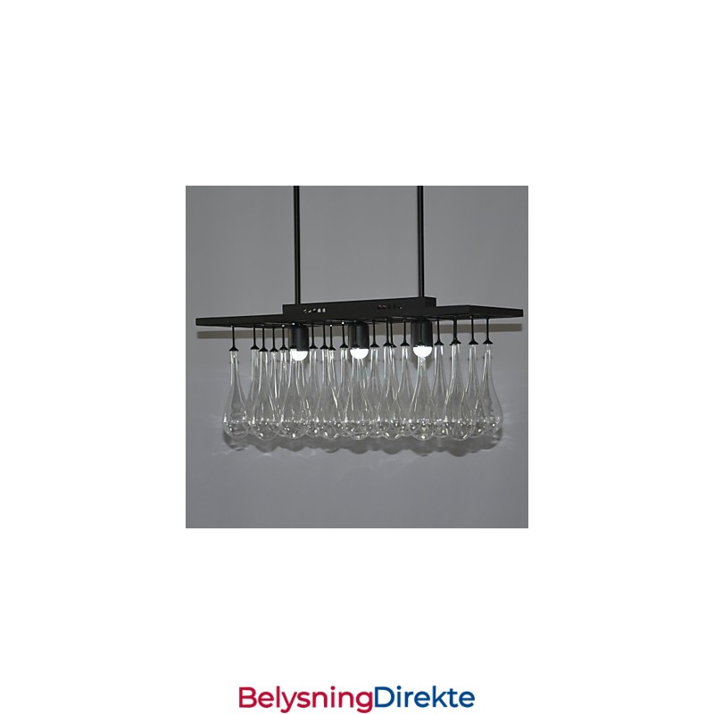 Moderne Samtidskrystallmaleri Metalllysekrone