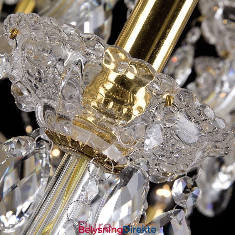 Europeisk Krystalllysekrone Med 32 Lys I Taklampe