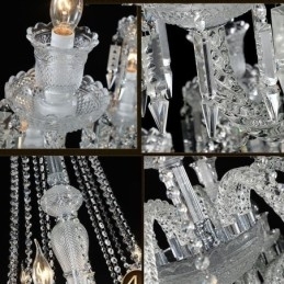 Europeisk Krystalllysekrone I Taklampe Med 48 Lys