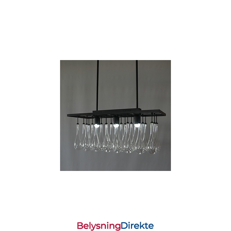 Moderne Samtidskrystallmaleri Metalllysekrone