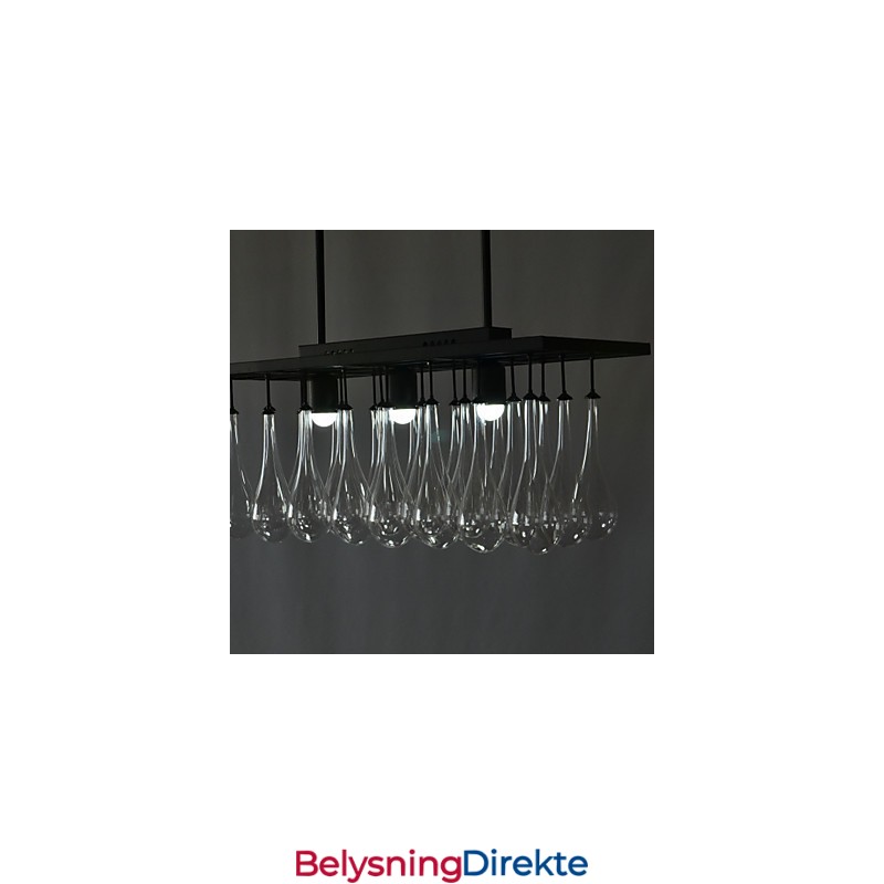 Moderne Samtidskrystallmaleri Metalllysekrone