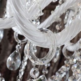 Europeisk Krystalllysekrone Med 32 Lys Luksuriøs Dekorasjonstaklampe