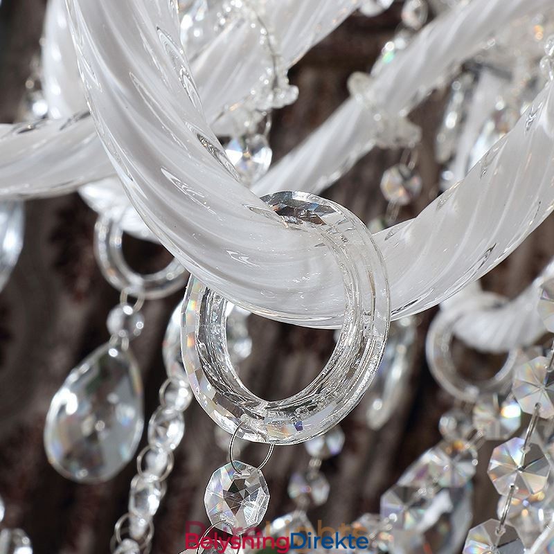 Europeisk Krystalllysekrone Med 32 Lys Luksuriøs Dekorasjonstaklampe