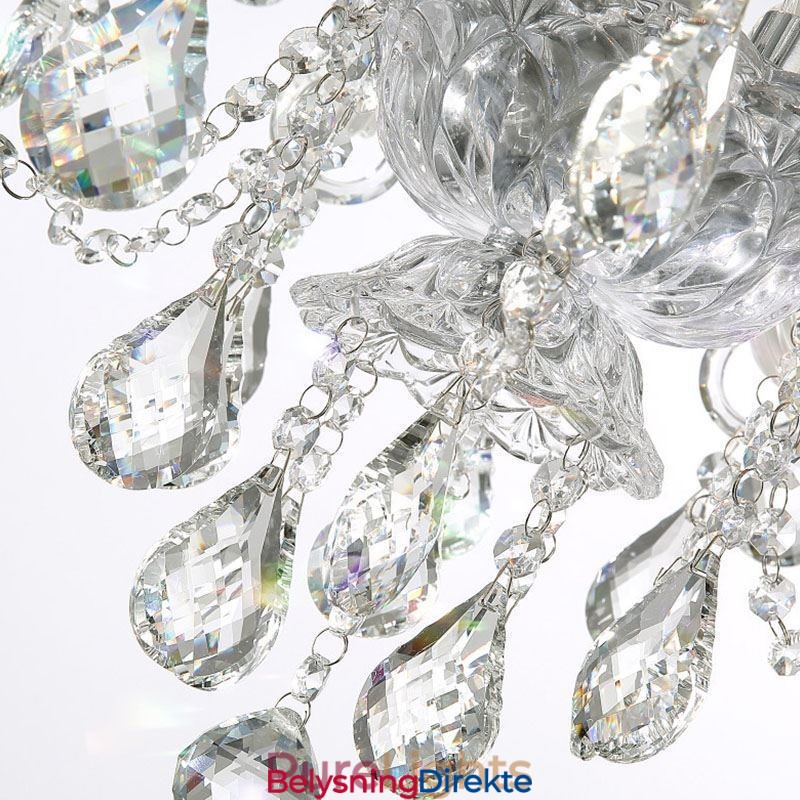 Europeisk Krystalllysekrone Med 32 Lys Luksuriøs Dekorasjonstaklampe