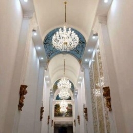 Europeisk Krystalllysekrone Med 32 Lys Luksuriøs Dekorasjonstaklampe