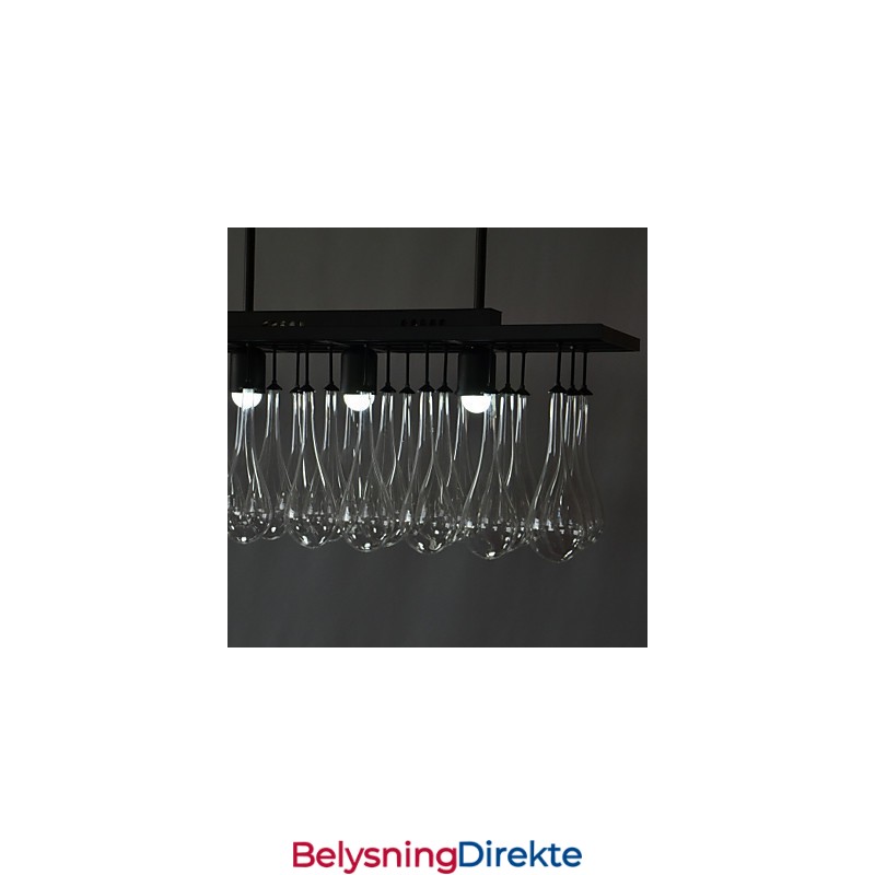 Moderne Samtidskrystallmaleri Metalllysekrone