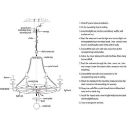 Vintage Krystall Anhengsbelysning Svart Jernlysekrone