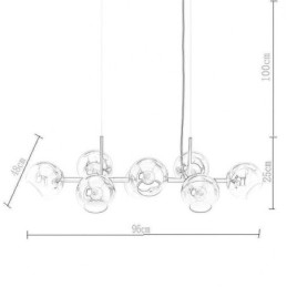 Moderne Magic Bean-Pendellampe, Enkel Med 8 Lys