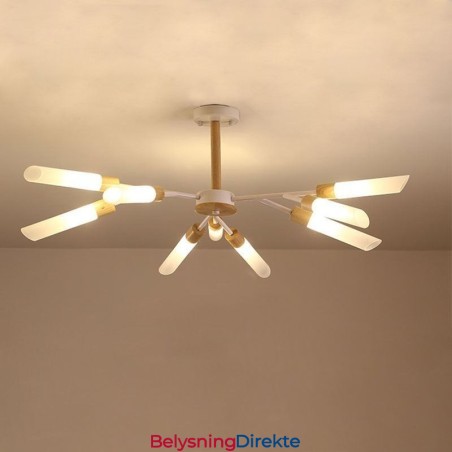 Nordisk Pendellampe Moderne Massivt Trebelysning