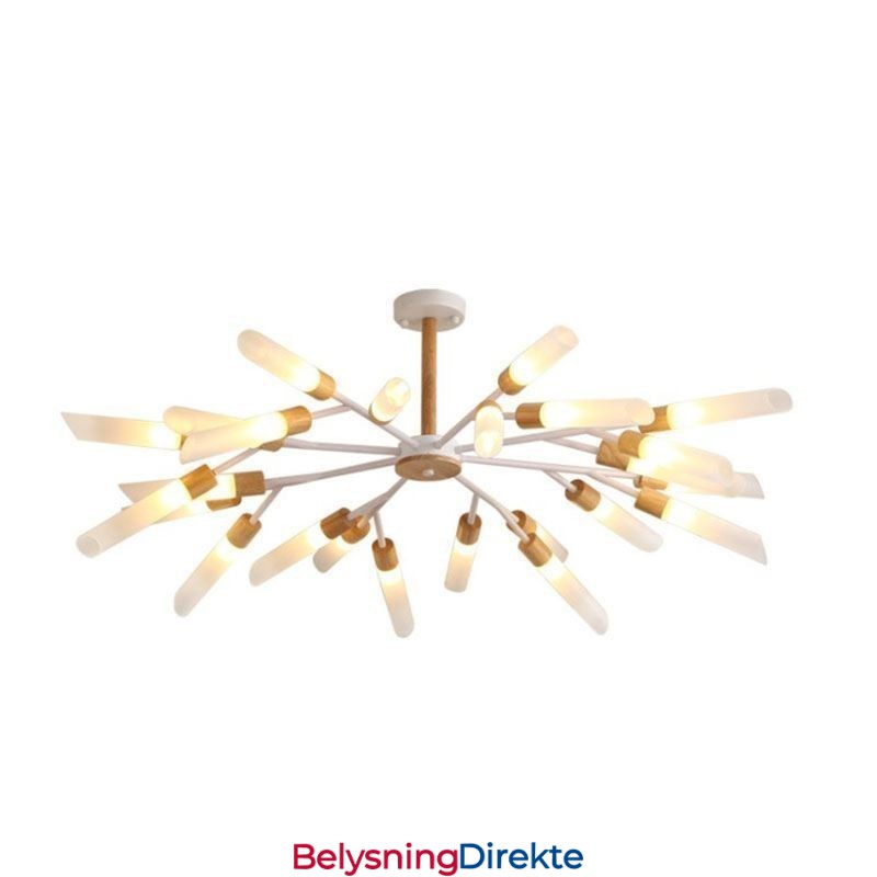 Nordisk Pendellampe Moderne Massivt Trebelysning