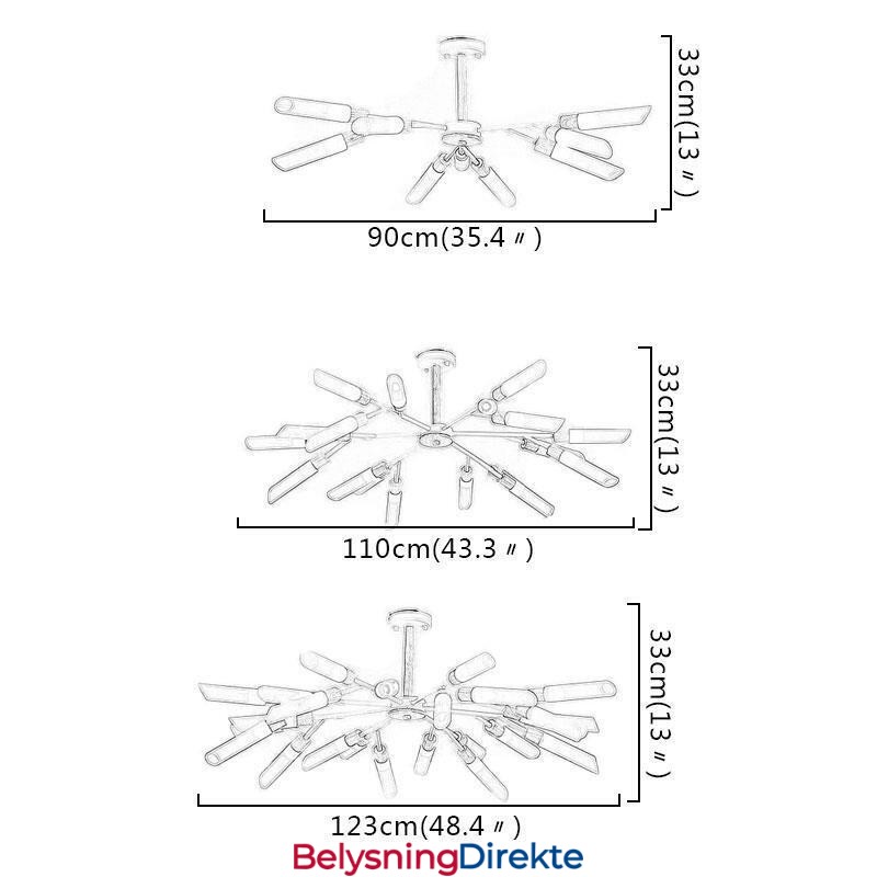 Nordisk Pendellampe Moderne Massivt Trebelysning