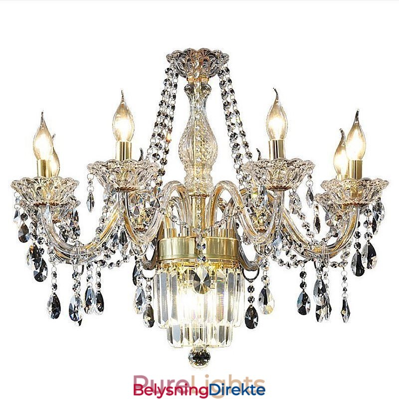 Stor Krystalllysekrone Europeisk Klassisk Anhengslampe