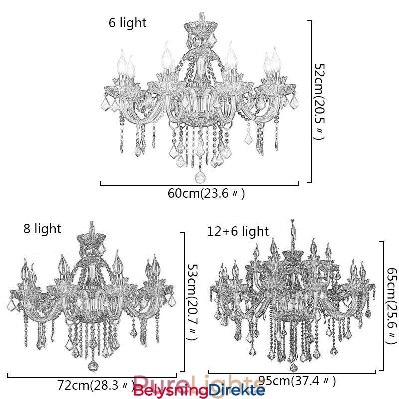 Krystallgrønn Lysekrone I Europeisk Stil Med Stearinlys